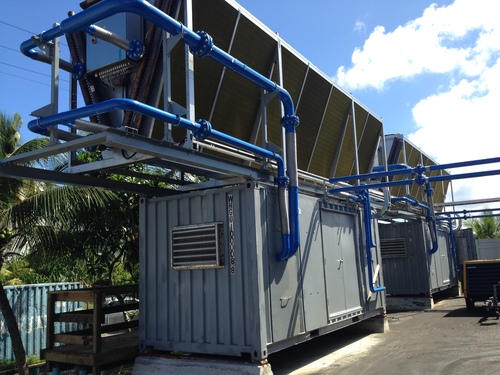 example waste heat recovery orc installation in a container